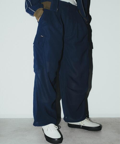 schott(ショット)の「Schott/ショット/CHIFFON CARGO PANTS/シフォン カーゴパンツ(カーゴパンツ・メンズ・ブラック/ネイビー・L/XL/M)」の1枚目の写真
