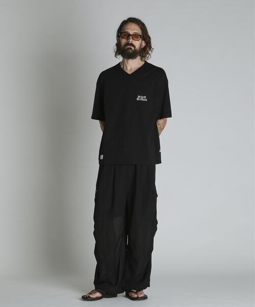 schott(ショット)の「Schott/ショット/CHIFFON CARGO PANTS/シフォン カーゴパンツ(カーゴパンツ・メンズ・ブラック/ネイビー・L/XL/M)」の4枚目の写真