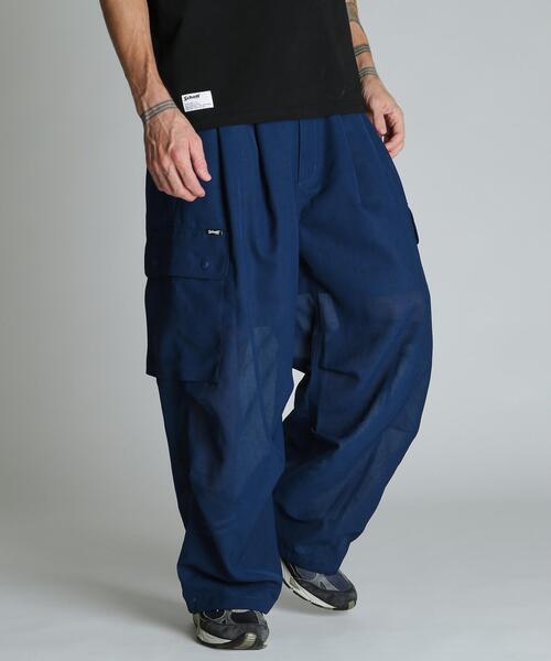 schott(ショット)の「Schott/ショット/CHIFFON CARGO PANTS/シフォン カーゴパンツ(カーゴパンツ・メンズ・ブラック/ネイビー・L/XL/M)」の14枚目の写真