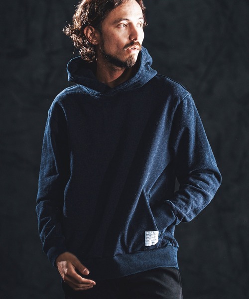 wjk reluxe(ダブルジェーケーリラックス)の「mpa4020-knit denim parka パーカー(WR26S-01)(パーカー・メンズ・ワンウォッシュ/インディゴブルー/ライトインディゴブルー・L/M/S)」の4枚目の写真