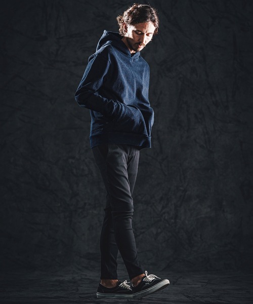 wjk reluxe(ダブルジェーケーリラックス)の「mpa4020-knit denim parka パーカー(WR26S-01)(パーカー・メンズ・ワンウォッシュ/インディゴブルー/ライトインディゴブルー・L/M/S)」の7枚目の写真
