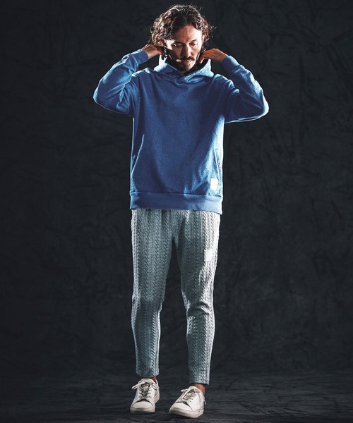 wjk reluxe(ダブルジェーケーリラックス)の「mpa4020-knit denim parka パーカー(WR26S-01)(パーカー・メンズ・ワンウォッシュ/インディゴブルー/ライトインディゴブルー・L/M/S)」の10枚目の写真