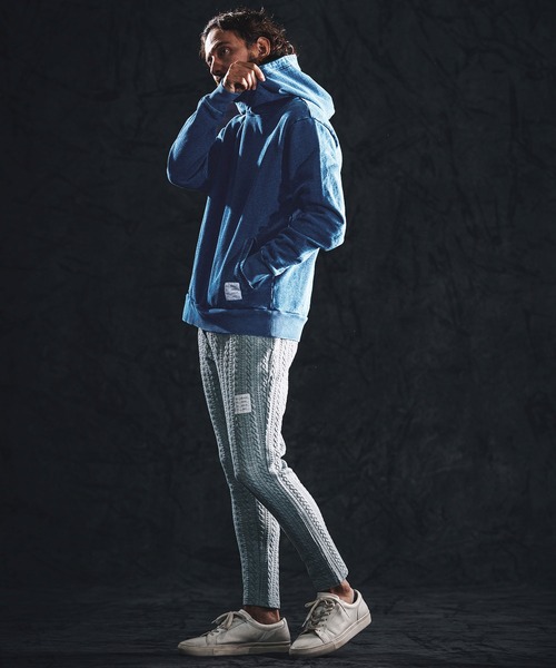 wjk reluxe(ダブルジェーケーリラックス)の「mpa4020-knit denim parka パーカー(WR26S-01)(パーカー・メンズ・ワンウォッシュ/インディゴブルー/ライトインディゴブルー・L/M/S)」の11枚目の写真