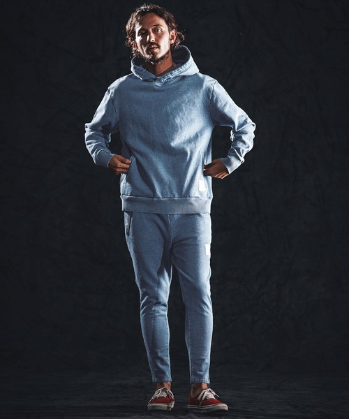 wjk reluxe(ダブルジェーケーリラックス)の「mpa4020-knit denim parka パーカー(WR26S-01)(パーカー・メンズ・ワンウォッシュ/インディゴブルー/ライトインディゴブルー・L/M/S)」の14枚目の写真