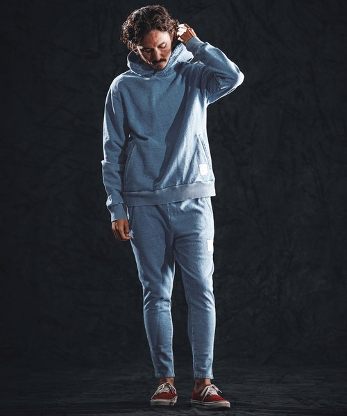 wjk reluxe(ダブルジェーケーリラックス)の「mpa4020-knit denim parka パーカー(WR26S-01)(パーカー・メンズ・ワンウォッシュ/インディゴブルー/ライトインディゴブルー・L/M/S)」の15枚目の写真
