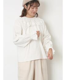 Samansa Mos2（サマンサ モスモス）の「【WEB限定】前後2WAYレース襟ブラウス（シャツ/ブラウス）」