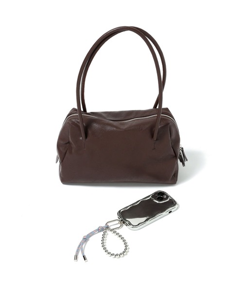 LEPSIM(レプシィム)の「チャーム付きソフトボストン 634220(ボストンバッグ・レディース・アイボリー/ブラック/ブラウン・ONE SIZE)」の14枚目の写真