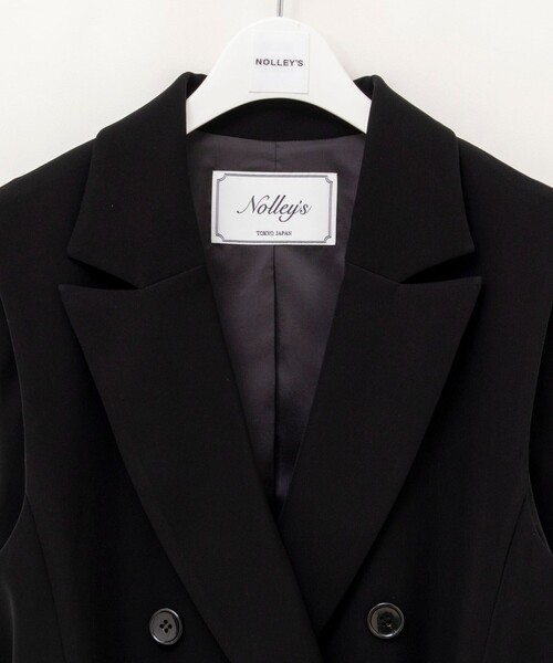 NOLLEY’S（ノーリーズ）の「《セットアップ対応》ウォッシャブルダブルクロスジレ（ベスト・レディース・ブラック/ネイビー・38）」の17枚目の写真