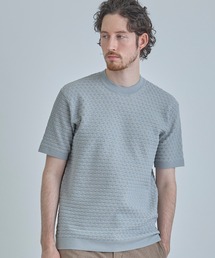 MEN'S BIGI | 【ACTIVE TAILOR】ブリスターニットジャカードＴシャツ＜通気性/速乾性＞(Tシャツ/カットソー)