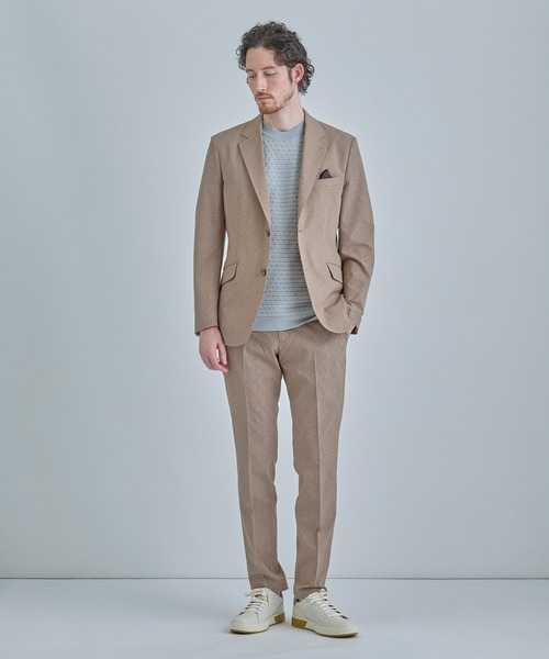 MEN'S BIGI（メンズビギ）の「【ACTIVE TAILOR】ブリスターニットジャカードＴシャツ＜通気性/速乾性＞（Tシャツ/カットソー・メンズ・ネイビー/ブラック/ホワイト/グレー・04/03/02/01）」の11枚目の写真