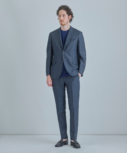 MEN'S BIGI（メンズビギ）の「【ACTIVE TAILOR】ブリスターニットジャカードＴシャツ＜通気性/速乾性＞（Tシャツ/カットソー・メンズ・ネイビー/ブラック/ホワイト/グレー・04/03/02/01）」の13枚目の写真