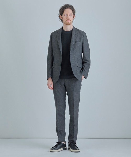 MEN'S BIGI（メンズビギ）の「【ACTIVE TAILOR】ブリスターニットジャカードＴシャツ＜通気性/速乾性＞（Tシャツ/カットソー・メンズ・ネイビー/ブラック/ホワイト/グレー・04/03/02/01）」の14枚目の写真