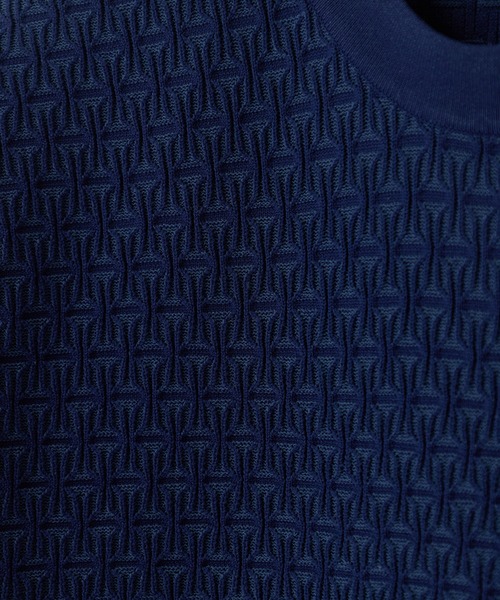MEN'S BIGI（メンズビギ）の「【ACTIVE TAILOR】ブリスターニットジャカードＴシャツ＜通気性/速乾性＞（Tシャツ/カットソー・メンズ・ネイビー/ブラック/ホワイト/グレー・04/03/02/01）」の21枚目の写真