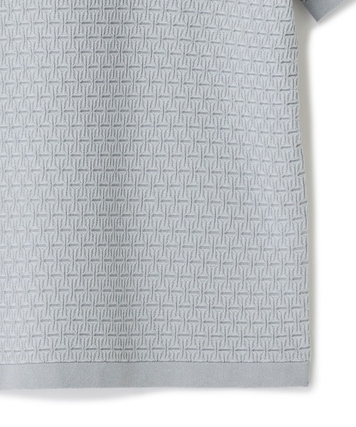 MEN'S BIGI（メンズビギ）の「【ACTIVE TAILOR】ブリスターニットジャカードＴシャツ＜通気性/速乾性＞（Tシャツ/カットソー・メンズ・ネイビー/ブラック/ホワイト/グレー・04/03/02/01）」の17枚目の写真