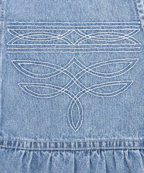 チチカカ（チチカカ）の「ライトオンスデザインステッチベスト（ベスト・レディース・ライトブルー/ブラック・FREE）」の11枚目の写真