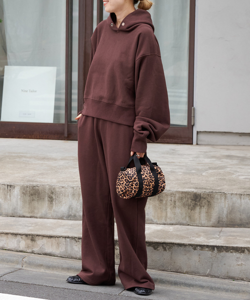 OUTDOOR PRODUCTS（アウトドアプロダクツ）の「GOAT 別注スウェットワイドパンツ（スウェットパンツ・レディース・ブラウン/グレー/チャコールグレー・MEDIUM/SMALL）」の9枚目の写真