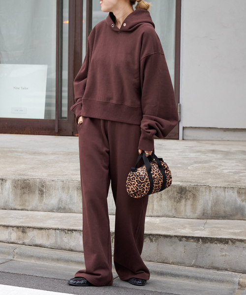 OUTDOOR PRODUCTS（アウトドアプロダクツ）の「GOAT 別注スウェットワイドパンツ（スウェットパンツ・レディース・ブラウン/グレー/チャコールグレー・MEDIUM/SMALL）」の10枚目の写真