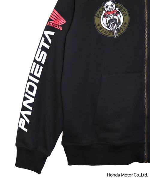 PANDIESTA(パンディエスタ)の「Honda×Pandiesta TRANSALP マウンテンライドZIPパーカー(M2)(Tシャツ/カットソー・メンズ・ブラック/オートミール・XXL/M/L/XL)」の15枚目の写真