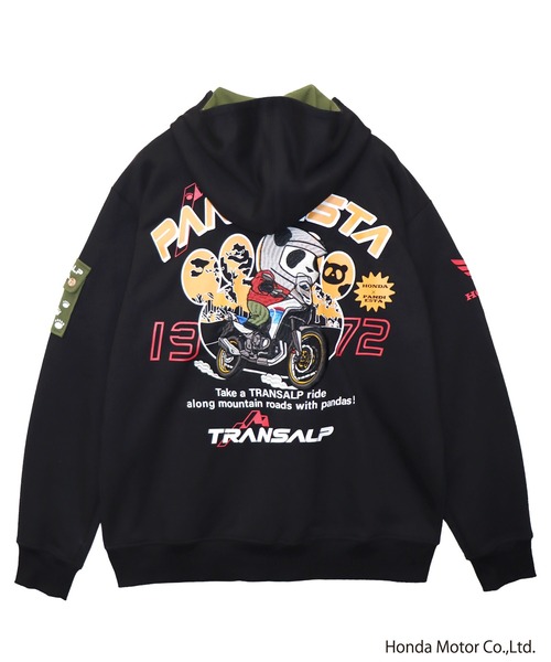 PANDIESTA(パンディエスタ)の「Honda×Pandiesta TRANSALP マウンテンライドZIPパーカー(M2)(Tシャツ/カットソー・メンズ・ブラック/オートミール・XXL/M/L/XL)」の18枚目の写真