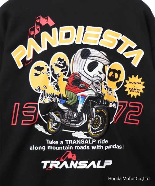 PANDIESTA(パンディエスタ)の「Honda×Pandiesta TRANSALP マウンテンライドZIPパーカー(M2)(Tシャツ/カットソー・メンズ・ブラック/オートミール・XXL/M/L/XL)」の21枚目の写真