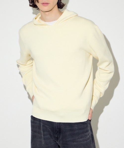 セール】ハイゲージニットフーディー（パーカー）｜AZUL BY MOUSSY