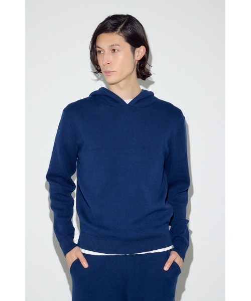 セール】ハイゲージニットフーディー（パーカー）｜AZUL BY MOUSSY