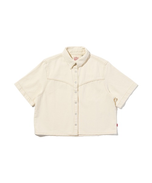 Levi's(リーバイス)の「Levi's/リーバイス ローガン ショートスリーブ デニムシャツ(シャツ/ブラウス・レディース・ホワイト・XS/S/M)」の4枚目の写真