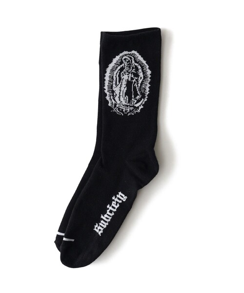 Subciety（サブサエティ）の「Maria socks（ソックス/靴下・メンズ・ブラック/ホワイト・FREE）」の19枚目の写真