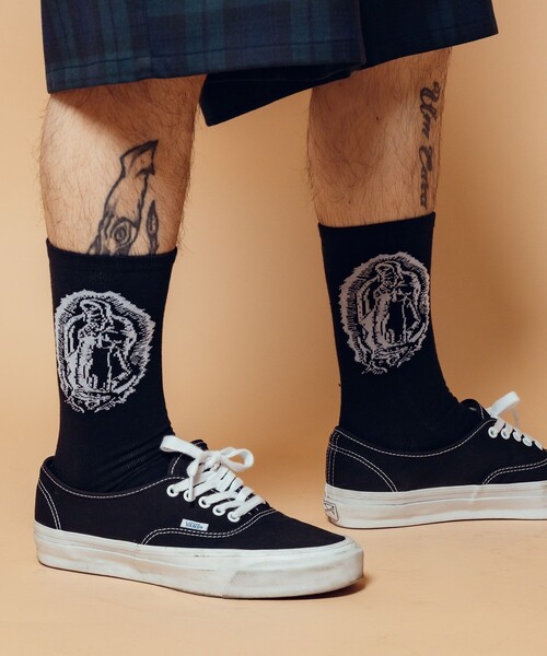 Subciety（サブサエティ）の「Maria socks（ソックス/靴下・メンズ・ブラック/ホワイト・FREE）」の22枚目の写真