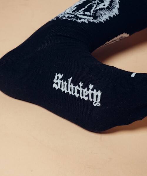 Subciety（サブサエティ）の「Maria socks（ソックス/靴下・メンズ・ブラック/ホワイト・FREE）」の17枚目の写真