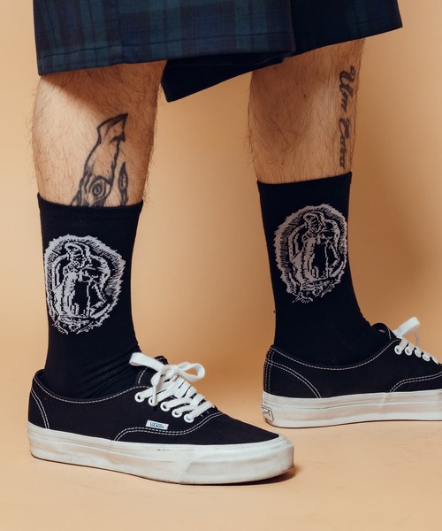 Subciety（サブサエティ）の「Maria socks（ソックス/靴下・メンズ・ブラック/ホワイト・FREE）」の11枚目の写真
