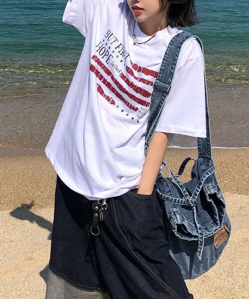 eastserviceshop(イーストサービスショップ)の「Denim Dyed Cross Bag - Indigo(メッセンジャーバッグ・レディース・その他・FREE)」の7枚目の写真