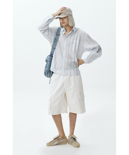 eastserviceshop(イーストサービスショップ)の「Denim Dyed Cross Bag - Indigo(メッセンジャーバッグ・レディース・その他・FREE)」の13枚目の写真