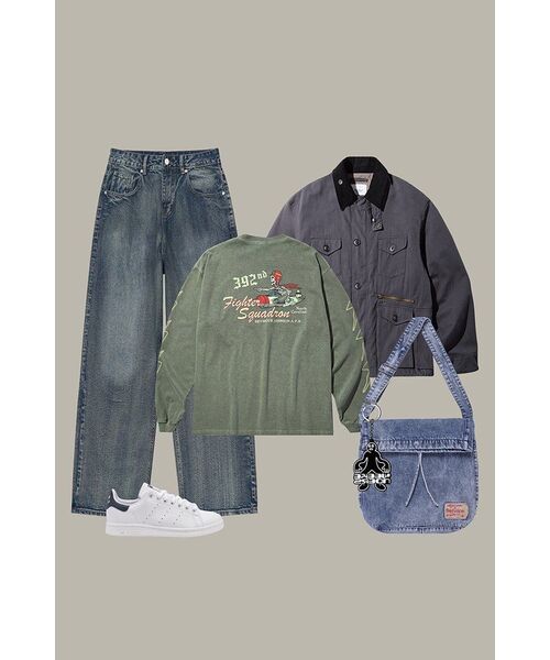 eastserviceshop(イーストサービスショップ)の「Denim Dyed Cross Bag - Indigo(メッセンジャーバッグ・レディース・その他・FREE)」の17枚目の写真