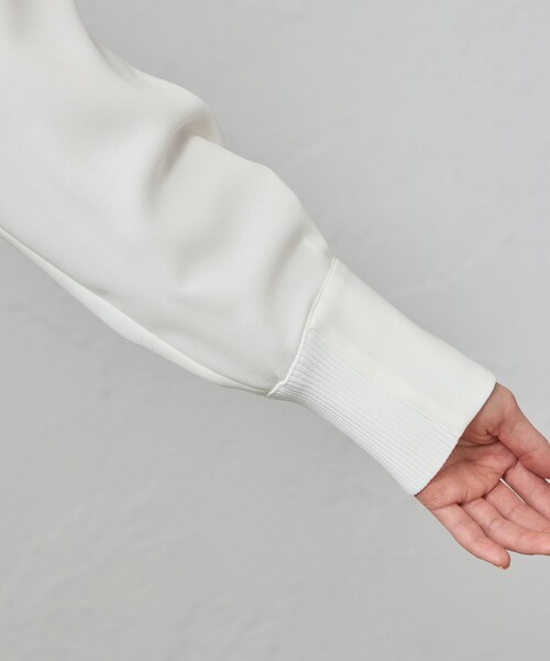 CAST:（キャストコロン）の「【着用しわ軽減/吸水速乾】ボウタイブラウス（シャツ/ブラウス・レディース・ブラック/ホワイト/ピンク系その他2・M/S）」の17枚目の写真