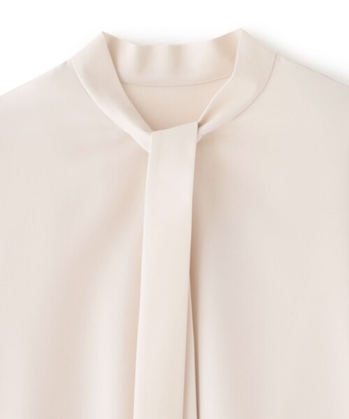 CAST:（キャストコロン）の「【着用しわ軽減/吸水速乾】ボウタイブラウス（シャツ/ブラウス・レディース・ブラック/ホワイト/ピンク系その他2・M/S）」の6枚目の写真