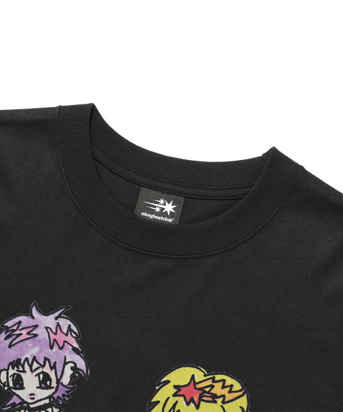 NICE GHOST CLUB（ナイスゴーストクラブ）の「[X SOULPUSSSY CAT]GHOSTSOULGIRL BIG BIG TEE_BLACK(NG2FMUT511A)（Tシャツ/カットソー・レディース・ブラック・M/S）」の5枚目の写真
