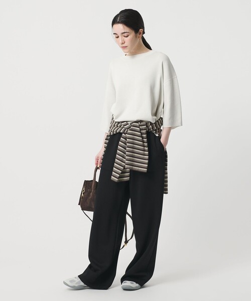 BEAUTY&YOUTH UNITED ARROWS（ビューティーアンドユースユナイテッドアローズ）の「【WEB限定】エアリーポンチ イージーパンツ（その他パンツ・レディース・ブラック/グレー・S/M）」の21枚目の写真