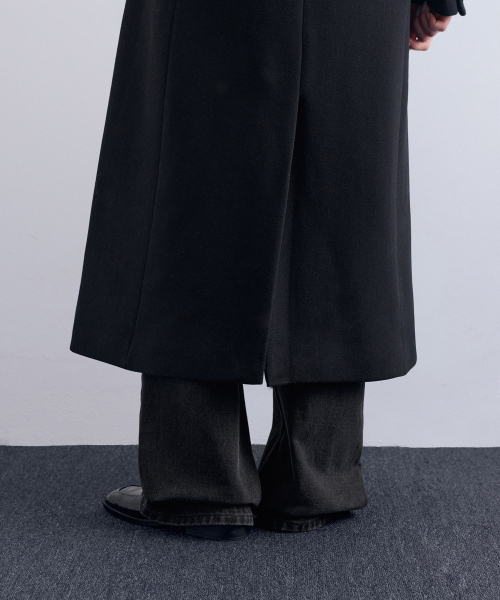 MUSINSA STANDARD WOMAN（ムシンサスタンダードウーマン）の「ウィメンズカシミヤブレンドタイディマキシコート[ブラック]（チェスターコート・レディース・その他・LARGE/MEDIUM/SMALL/X-SMALL）」の6枚目の写真