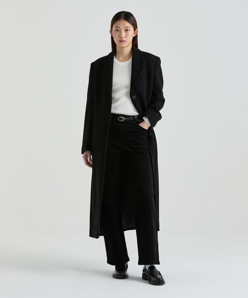 MUSINSA STANDARD WOMAN（ムシンサスタンダードウーマン）の「ウィメンズカシミヤブレンドタイディマキシコート[ブラック]（チェスターコート・レディース・その他・LARGE/MEDIUM/SMALL/X-SMALL）」の13枚目の写真