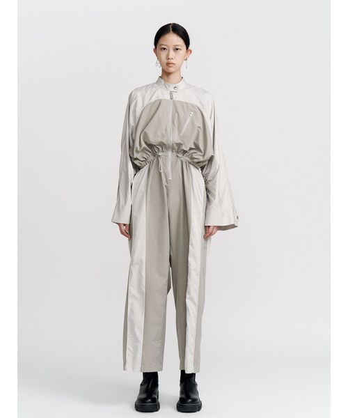 UN3D.（アンスリード）の「SIDE WAVE LINE AIO / サイドウェーブラインオールインワン（つなぎ/オールインワン・レディース・ブラック/ベージュ・38/36）」の12枚目の写真