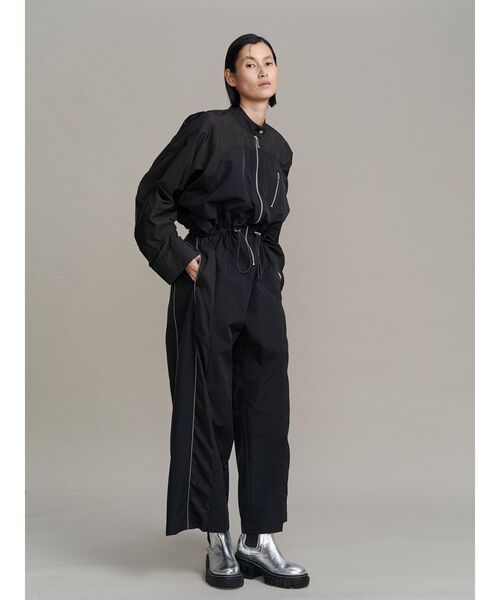 UN3D.（アンスリード）の「SIDE WAVE LINE AIO / サイドウェーブラインオールインワン（つなぎ/オールインワン・レディース・ブラック/ベージュ・38/36）」の6枚目の写真