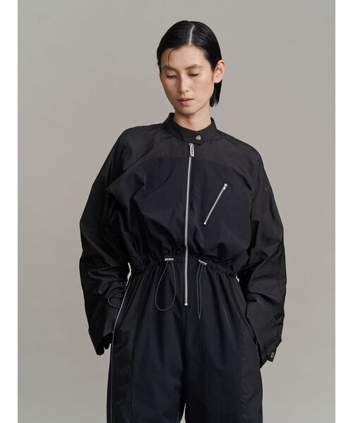 UN3D.（アンスリード）の「SIDE WAVE LINE AIO / サイドウェーブラインオールインワン（つなぎ/オールインワン・レディース・ブラック/ベージュ・38/36）」の7枚目の写真