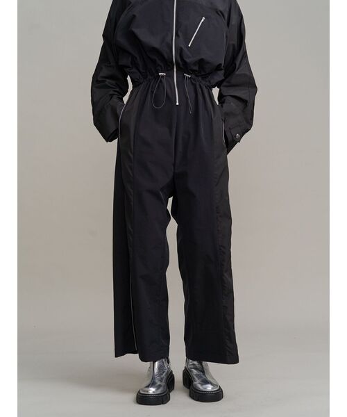 UN3D.（アンスリード）の「SIDE WAVE LINE AIO / サイドウェーブラインオールインワン（つなぎ/オールインワン・レディース・ブラック/ベージュ・38/36）」の10枚目の写真