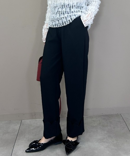 DONOBAN（ドノバン）の「スカラップセットアップ（その他アウター・レディース・ネイビー/ベージュ/ブラック・LONG/SHORT）」の8枚目の写真