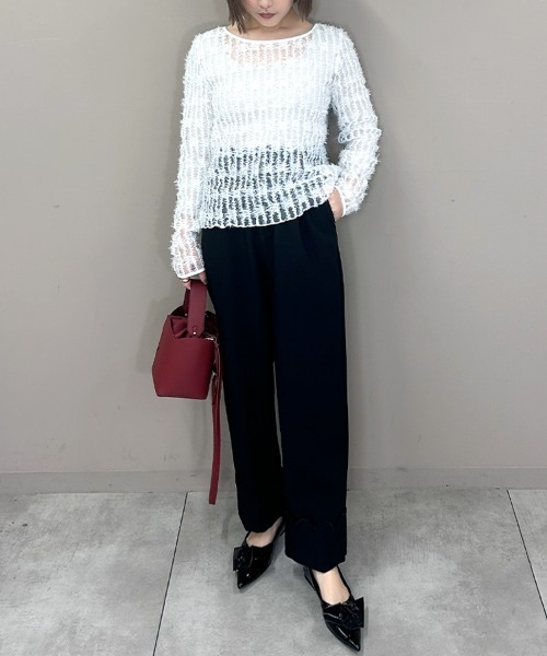 DONOBAN（ドノバン）の「スカラップセットアップ（その他アウター・レディース・ネイビー/ベージュ/ブラック・LONG/SHORT）」の10枚目の写真