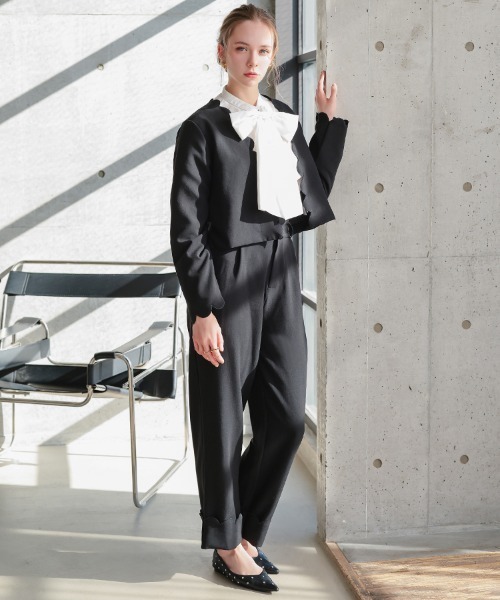 DONOBAN（ドノバン）の「スカラップセットアップ（その他アウター・レディース・ネイビー/ベージュ/ブラック・LONG/SHORT）」の16枚目の写真