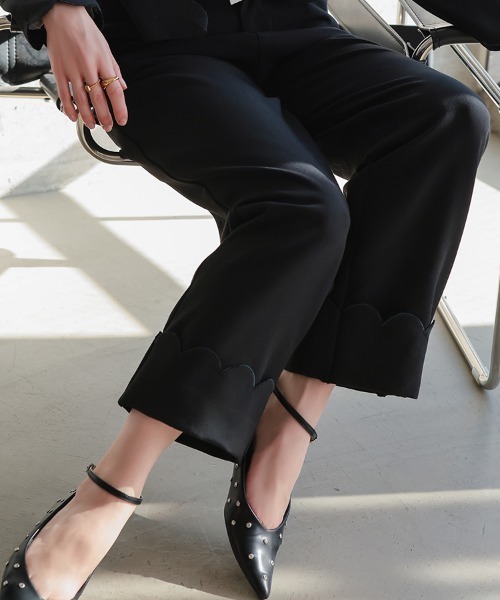 DONOBAN（ドノバン）の「スカラップセットアップ（その他アウター・レディース・ネイビー/ベージュ/ブラック・LONG/SHORT）」の18枚目の写真