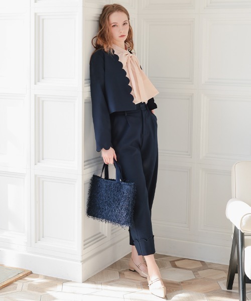 DONOBAN（ドノバン）の「スカラップセットアップ（その他アウター・レディース・ネイビー/ベージュ/ブラック・LONG/SHORT）」の22枚目の写真