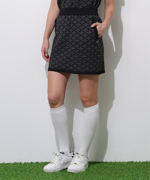 PING(ピン)の「【PING APPAREL】AZモノグラムジャカードニットスカート <PERFORMANCE> (LADIES)(スカート・レディース・ブラック/ブルー系その他/ホワイト・LL/XS/S/M/L)」の2枚目の写真